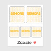 イエローシニアのセニアスカスタムカットのセット シール (シート)