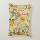 イエローシャビーコテージ蝶 アクセントクッション (裏面(縦))