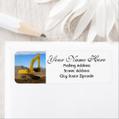 イエローショベル差出人住所 ラベル (インサイチュ)