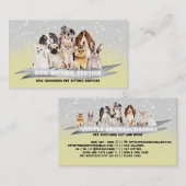 イエローシルバースパークルスピッタードッグウォーカー 名刺 (正面/裏面)