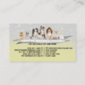 イエローシルバースパークルスピッタードッグウォーカー 名刺 (裏面)