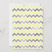 イエローシルバーベイビースプリンクルベイビーシャワー招待状 招待状 (裏面)