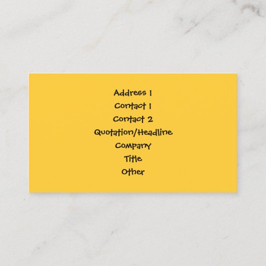 イエローシルバーポーハート 名刺 (裏面)