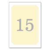 イエローシンプルテーエレガントブルカード テーブルナンバー (裏面)