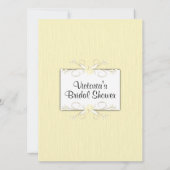 イエローシンプルブライダルシャワー招待 招待状 (裏面)