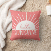 イエローシンプルモダンハローサンシャイン クッション (ブランケット)