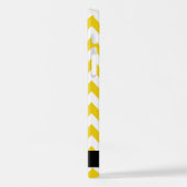 イエロージグザグ、イエローシェブロン、お名前 iPhoneケース (左側面)