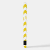 イエロージグザグ、イエローシェブロン、お名前 iPhoneケース (右側面)