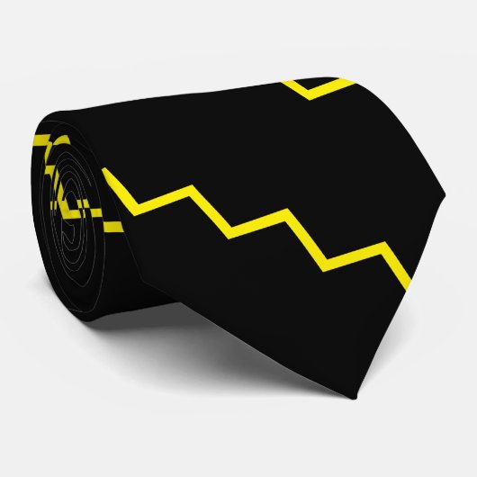 イエロージグザグ ネクタイ (ロール)