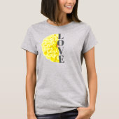 イエロージニアの花 フローラル ラブ キリスト教 Tシャツ (正面)