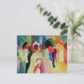 イエロージャケットを持つ女性, 1913 ポストカード (スタンド正面)