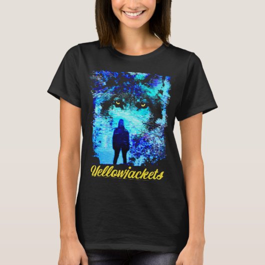 イエロージャケットオオカミの目 Tシャツ (正面)
