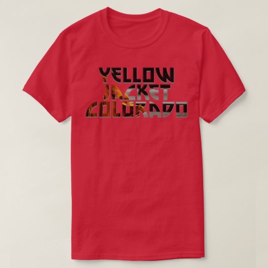 イエロージャケットコロラド Tシャツ (デザイン正面)