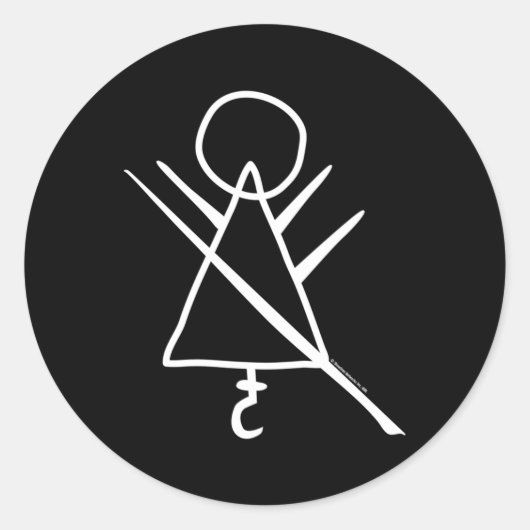 イエロージャケットルーン ラウンドシール (正面)