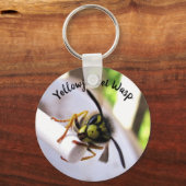 イエロージャケットワスプキュート顔 キーホルダー (正面)