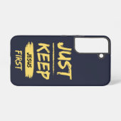 イエロージャスト保イエスファースト SAMSUNG GALAXYケース (裏面横)