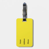 イエロージャマイカのポスター ラゲッジタグ (裏面縦)