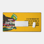 イエロージュネグ第12回アフリカ米国国旗 デスクマット (キーボード&マウス)