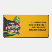 イエロージュネグ第12回アフリカ米国国旗 デスクマット (正面)