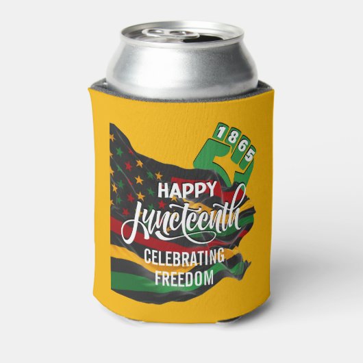 イエロージュネグ第12回アフリカ米国国旗 缶クーラー (缶裏面)