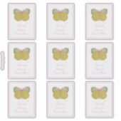 イエロージューンバタフライ蔵書票 シール (正面)