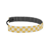 イエロージンガムのプレイド市松模様にパターン アスレチックヘッドバンド (左)