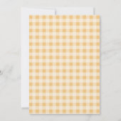 イエロージンガムデイジービーモミーへビーベイビーシャワー 招待状 (裏面)