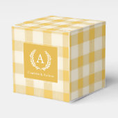 イエロージンガムモノグラムクレスト フェイバーボックス (正面サイド)