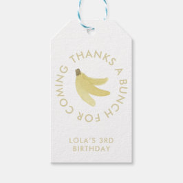 イエロージンガム感謝していバナナパーティー ギフトタグ