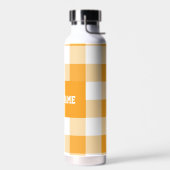 イエロージンガム模様 ウォーターボトル (左面)