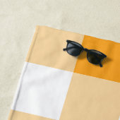 イエロージンガム模様 ビーチタオル (インサイチュ)