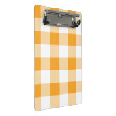 イエロージンガム模様 ミニクリップボード (アングル)