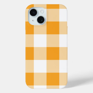 イエロージンガム模様 iPhone 15ケース