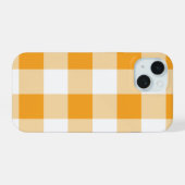 イエロージンガム模様 iPhone 15ケース (裏面横)