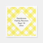 イエロージンガ素朴ムファミリー懇親会カスタム スタンダードカクテルナプキン (正面)