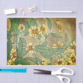 イエロージンニアス絵画ウォーター色の茶色 薄葉紙 (クラフト)