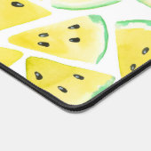 イエロースイカのスライス型包み紙 デスクマット (コーナー)