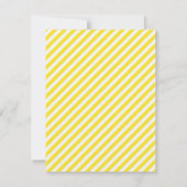 イエロースウィートハートモノグラム文房具 ノートカード (裏面)