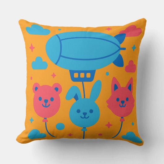 イエロースカイパレード クッション (正面)