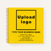 イエロースクエアスパイラルノートブックのビジネスブランド ノートブック (正面)