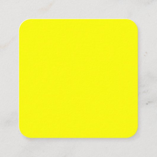 イエロースクエアビジネスカード スクエア名刺 (裏面)