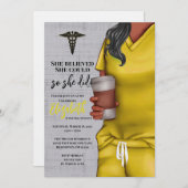 イエロースクラブスメディカルスクール卒業招待状 招待状 (正面/裏面)