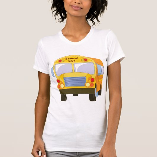 イエロースクールバスの女性用Tシャツ Tシャツ (正面)
