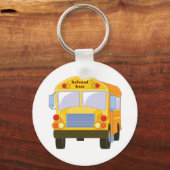 イエロースクールバスキーチェーン キーホルダー (正面)