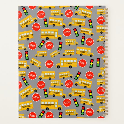 イエロースクールバストップスのサイン先生年間プランナー プランナー手帳 (裏面)