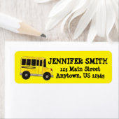 イエロースクールバスドライバー教育学校先生 ラベル (インサイチュ)