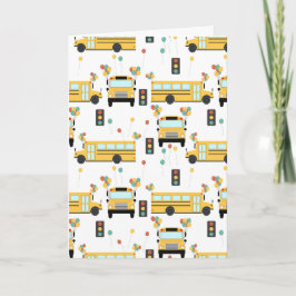 イエロースクールバスパーティー教室 カード