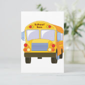 イエロースクールバス招待状 招待状 (スタンド正面)