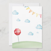 イエロースクールバス誕生日パーティー 招待状 (裏面)