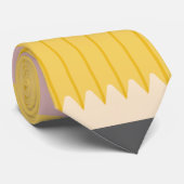 イエロースクールペンシル先生 パーソナライズされた ネクタイ (ロール)